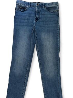 DKNY Light Blue Denim Jeans with Black Waistband